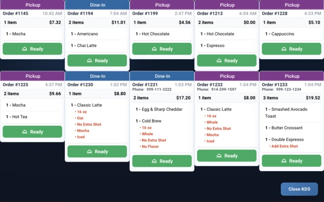 TABL coffee shop POS kitchen display system thumbnail